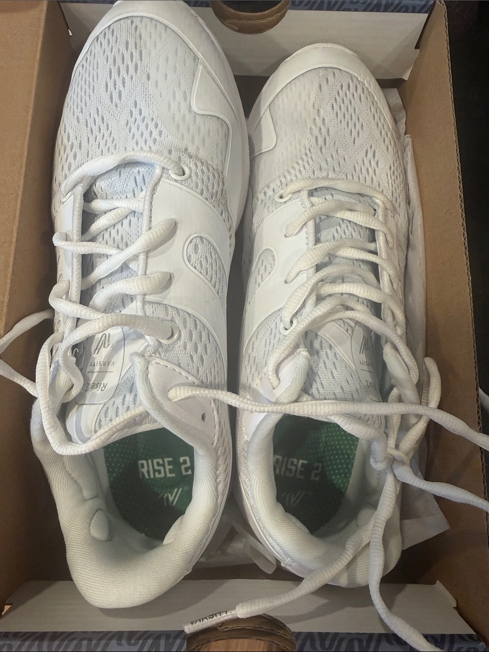 Varsity White Athletic Shoes